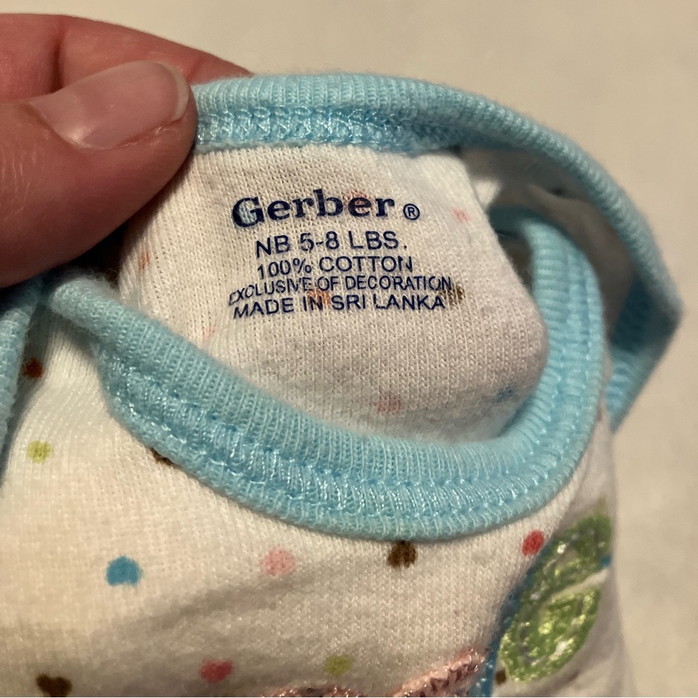 Gerber Pink and Gray Outfit Set - Birds & Love - Picture 6 of 7